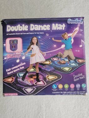 Dance Mat, 2025 Light Up 2-Player Opposing Dance Pad